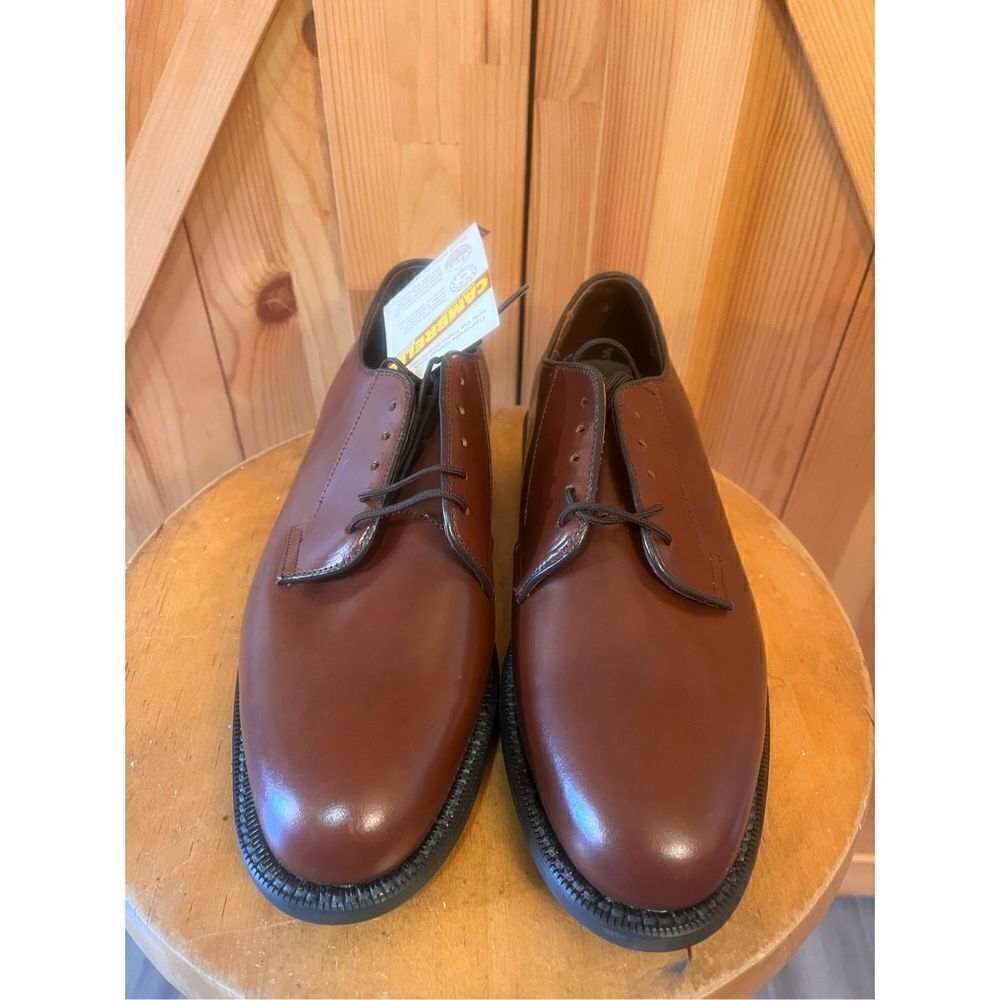 Bates Men's Brown Leather Oxford 6.5E Nwt - Picture 2 of 8